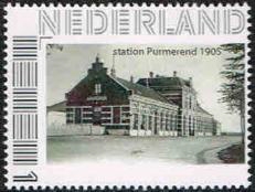 year=2015 ??, Dutch personalized stamp with Purmerend station